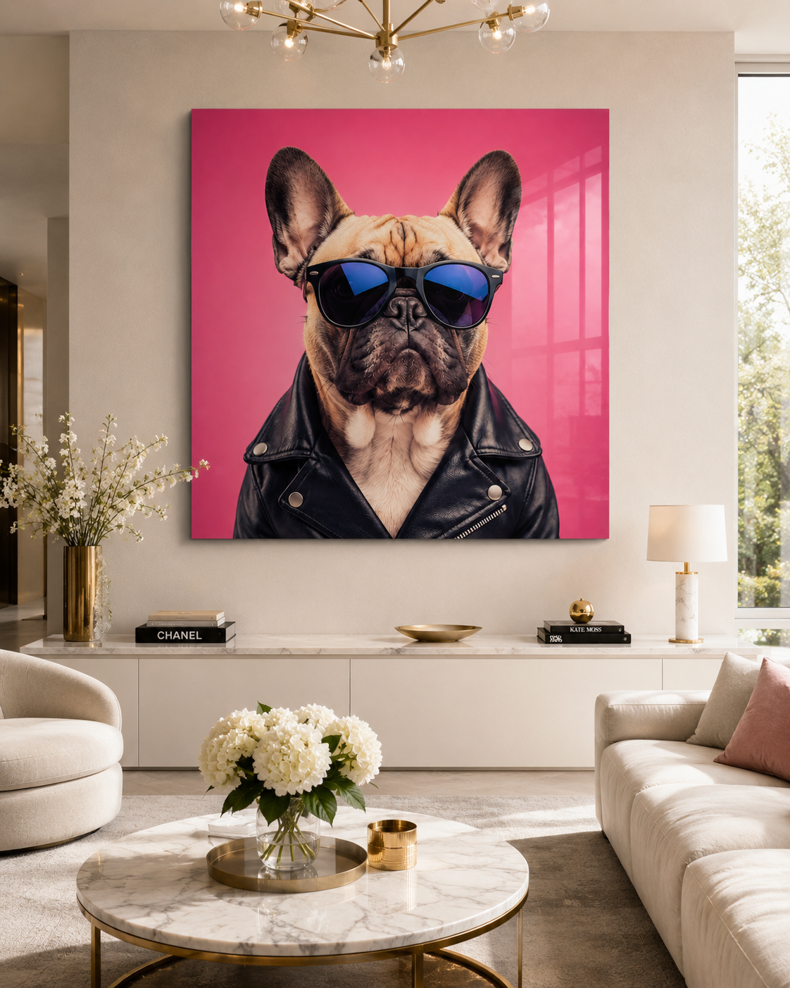 Leather Jacket Sunglasses Dog
