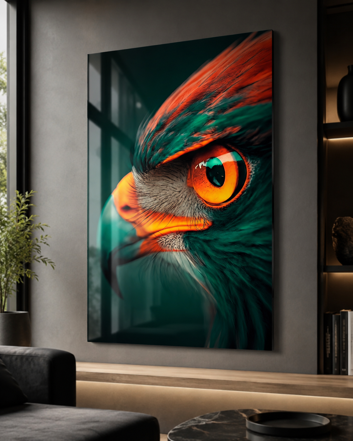 Neon Eagle Vision Art