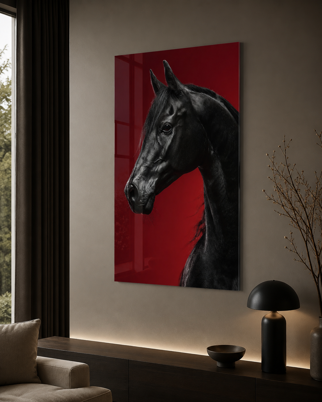 Black Horse Portrait