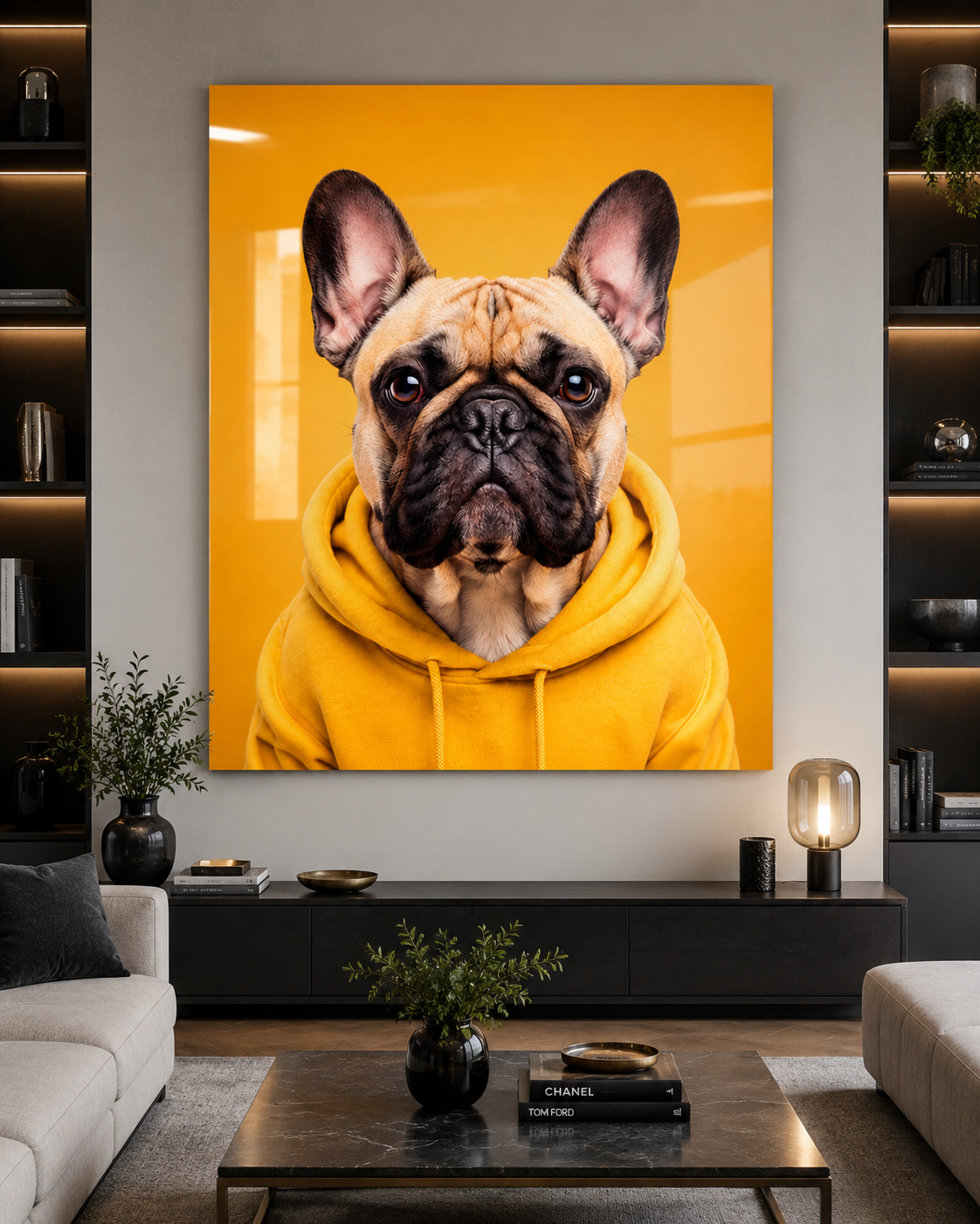 Yellow Hoodie Dog